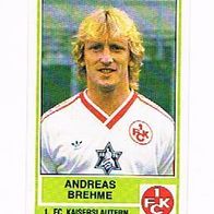 Panini Fussball 1985 Andreas Brehme 1. FC Kaiserslautern Bild 164