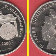 1999 BRD Willkommen Euro Kupfer/ Nickel Stempelglanz