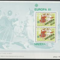 Madeira Michel Block 2 Postfrisch * * - Europa: Folklore