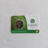 2 Euro Coin Card Internationales Jahr der Pflanzengesundheit 2020 Belgien