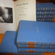 Goethes Werke in sechs Haupt- und vier Ergänzungsbänden - 10 Bände, ca. 1930 antik