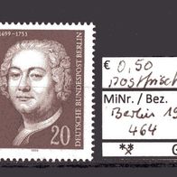 Berlin 1974 275. Geburtstag von Georg Wenzelslaus von Knobelsdorff MiNr. 464 postfr.