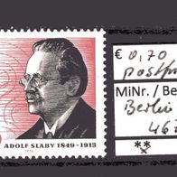 Berlin 1974 125. Geburtstag von Adolf Slaby MiNr. 467 postfrisch