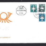 DDR 1982 Flugpostmarken (I) MiNr. 2751 - 2753 FDC gestempelt