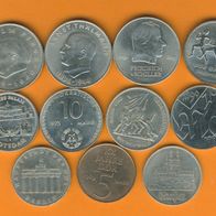 DDR Lot 11 Münzen, 4 x 5 Mark 4 x 10 Mark, 3 x 20 Mark Top Lot 42
