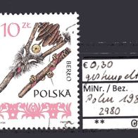 Polen 1985 Alte Musikinstrumente (II) MiNr. 2980 gestempelt