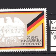BRD / Bund 1974 25 Jahre Bundesrepublik Deutschland MiNr. 807 gestempelt