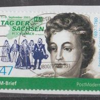 Privatpost postModern, gestempelt, Tarif 47 ct., Motiv Sachsentag