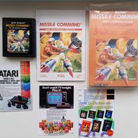 Atari Kult-Spiel Missile Command für VCS2600/7800 inkl. Sammler-Box + Karten