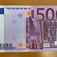 500 EURO EUR € Euroschein Geld Schein Banknote X 074 Serie Deutschland Trichet