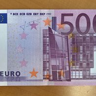 500 EURO EUR € Euroschein Geld Schein Banknote X 048 Serie Deutschland Trichet