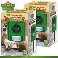 Florissa 2 Stück Ultraschall MarderSchreck Marder Katze Hund Fuchs