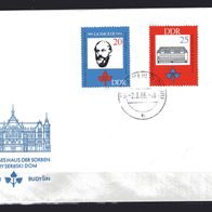 DDR 1966 150. Geburtstag von Jan Arnost Smoler MiNr. 1165 - 1166 FDC Zella-Mehlis