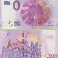 0 Euro Schein Les Jacobins UEFQ 2016-1 selten Nr 2144