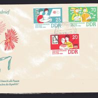 DDR 1964 Frauenkongress der DDR MiNr. 1030 - 1032 FDC Zella-Mehlis