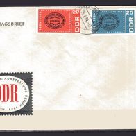 DDR 1964 100 Jahre Internationale MiNr. 1054 - 1055 FDC Zella-Mehlis