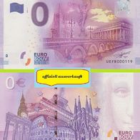 0 Euro Schein Bordeaux UEFR 2016-1 offiziell ausverkauft Nr 4529