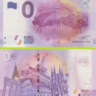 0 Euro Schein Lascaux UEBA 2017-3 selten Nr 6130