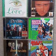 CD Sammlung 6 Stück Phil Collins, Brosis , Love Songs , Dance Power