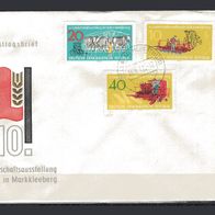 DDR 1962 Nationale Landwirtschaftsausstellung MiNr. 895 - 897 FDC Zella-Mehlis