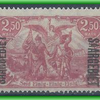 Saar MiNr. 43 d ungebraucht (3752/ b T)