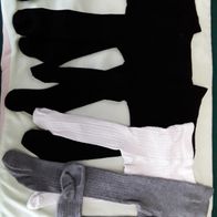 5 x Baby Strumpfhosen - schwarz grau weiss - uav H&M - ca Gr. 62/64 cm