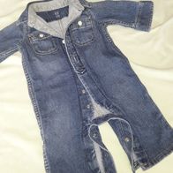 Baby Strampler Anzug - Jeans - GAP - ca Gr. 58-68 cm