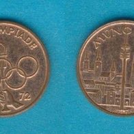 Kleine Gedenkmedaille München Olympiade München 1972