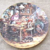 Weimar Porzellan * Wandteller Sammelteller 1993 * Die kleine Küchenfee Ø 19 cm