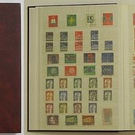 Briefmarkenalbum mit 650 verschiedenen Briefmarken aus Deutschland + 8 Gedenkblätter