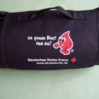 Rotes Kreuz Picknickdecke Schwarz Fleece und Beschichtet 150x120cm