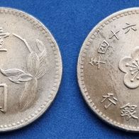 7948(4) 1 Neuer Dollar (Taiwan) 1975 (64) in ss ....... von * * * Berlin-coins * * *