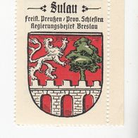 Kaffee Hag Ortswappen Sulau Preußen Schlesien Breslau #48