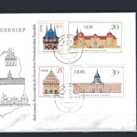 DDR 1968 Bedeutende Bauwerke (II) MiNr. 1379 - 1382 FDC Zella-Mehlis
