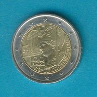 Österreich 2 Euro Münze - 100 Jahre Republik Österreich 2018