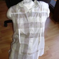 Burberry Brit Bluse ohne Arm verdeckte Knopfleiste M