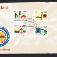 DDR 1969 Sicherheit im Straßenverkehr (II) MiNr. 1444 - 1447 FDC Zella-Mehlis