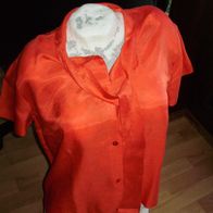 Schluppen Bluse rot leicht locker 50 = L