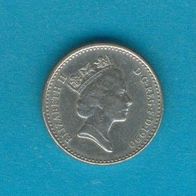 Großbritannien 5 Pence 1990