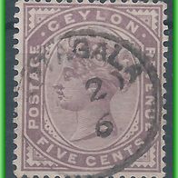 Ceylon MiNr. 95 gestempelt (2762/ b)