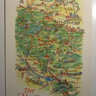 AK Ansichtskarte Postkarte Großformat Der Harz Landkarte