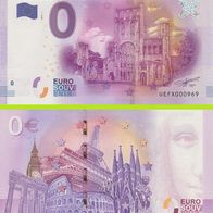 0 Euro Schein Abbaye de Jumieges UEFX 2016-1 selten Nr 4184