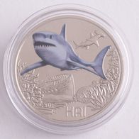 3 Euro 2018 Österreich Tiertaler HAI handgehoben + Folder!