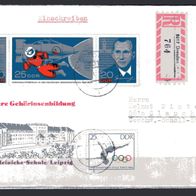 DDR 1965 Besuch sowjetischer Kosmonauten W Zd 159 Brief gelaufen