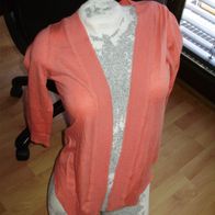 Cardigan korallenrot offen S