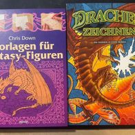 Drachen und Fantasy Figuren zeichnen - 3 Bücher