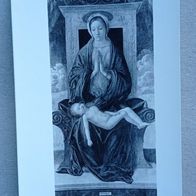 Ak. Giovanni Bellini - Die Jungfrau auf dem Trohne - nicht gelaufen