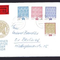 DDR 1974 Plauener Spitze (II) MiNr. 1963 - 1966 Brief gelaufen