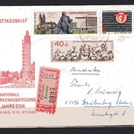 DDR 1969 Nationale Briefmarkenausstellung 20 Jahre DDR MiNr. 1513 - 1514 Brief gelauf