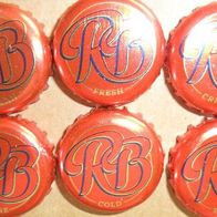 6 Red Baron micro Brewing Brauerei Bier Kronkorken Serie set aus KANADA Canada 2014
